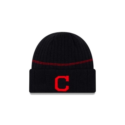 Blue Cleveland Indians Hat - New Era MLB Sport Knit Beanie USA1605492